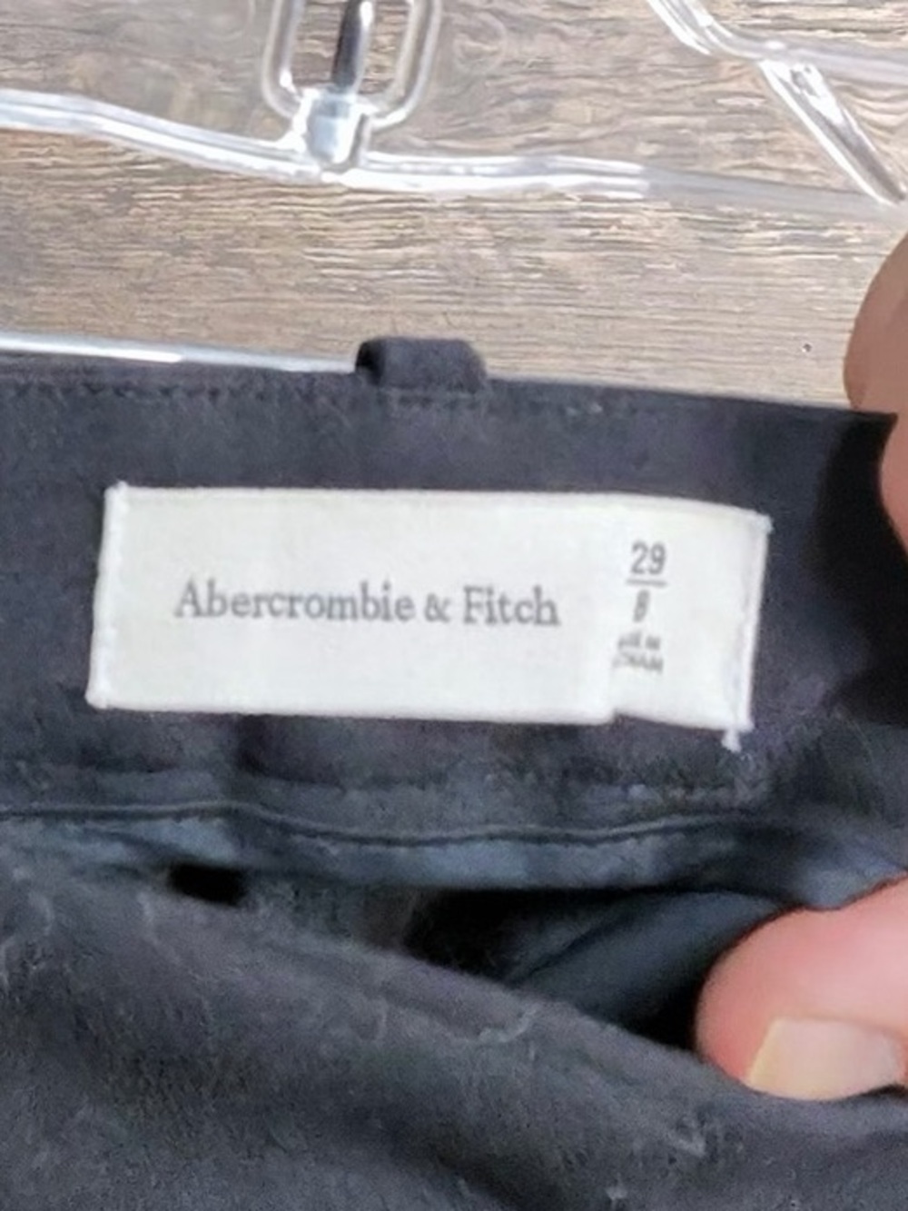Abercrombie & Fitch Black High-Rise Tailored Shorts - Picture 10 of 10